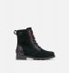 Sorel Youth Emelie™ Lace Bootie - Black, Bright Lavender
