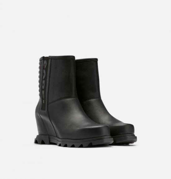 Sorel Women\'s Joan Of Arctic™ Wedge III Moto Bootie - Black, Sea Salt