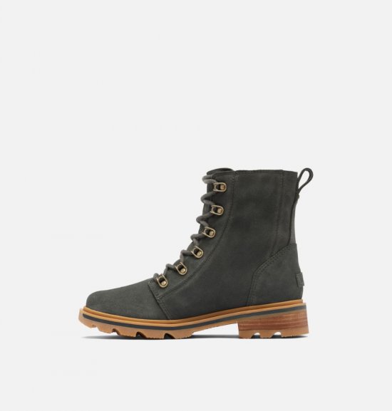 Sorel Women\'s Lennox™ Lace Boot - Dark Moss, Gum 2