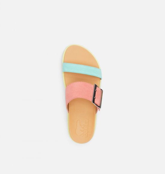 Sorel Women\'s Roaming™ Buckle Slide Sandal - Hot Coral, Sea Salt