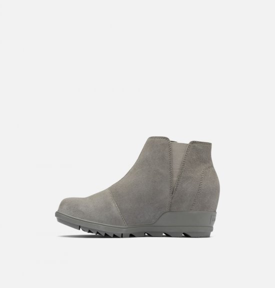 Sorel Women\'s Evie™ Zip Wedge Bootie - Quarry, Sea Salt