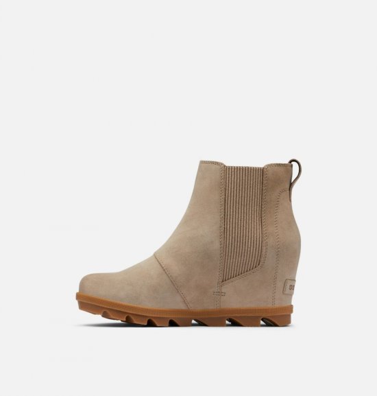 Sorel Women\'s Joan Of Arctic™ Wedge II Chelsea Bootie  - Omega Taupe, Gum