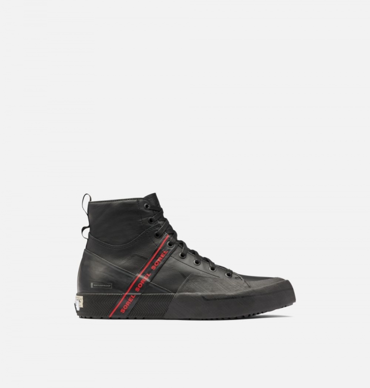 Sorel Men's Grit™ Mid Sneaker - Black, Jet - Click Image to Close