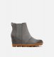 Sorel Women's Joan Of Arctic™ Wedge II Chelsea Bootie - Quarry, Gum Sorel Women's Joan Of Arctic™ Wedge II Chelsea Bootie - Quarry, Gum