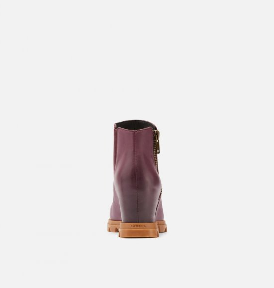 Sorel Women\'s Joan Of Arctic™ Wedge III Zip Bootie - Ice Wine, Gum 2