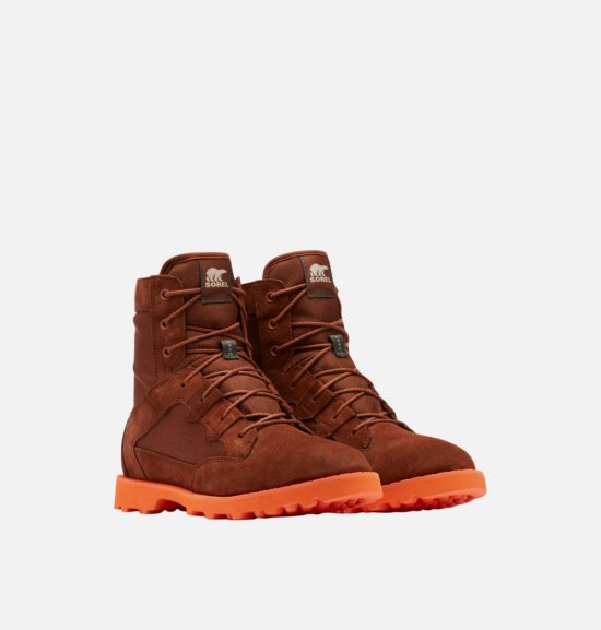 Sorel Men\'s Caribou™ OTM Boot - Dark Amber, Spark Orange