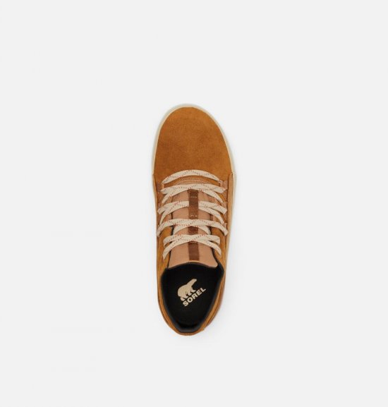 Sorel Women\'s Out \'N About™ Plus Lace Sneaker - Elk, Sandy Tan