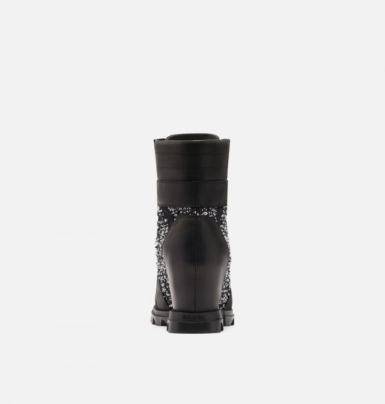 Sorel Women\'s Joan Of Arctic™ Wedge III Lexie Bootie - Black, Sea Salt