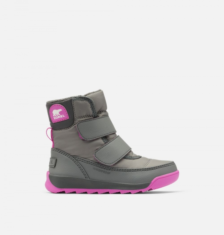 Sorel Children's Whitney™ II Strap Boot - Quarry, Grill - Click Image to Close