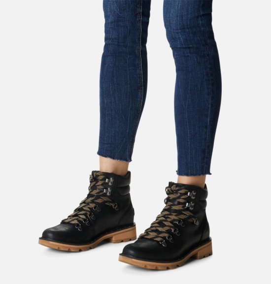 Sorel Women\'s Lennox™ Hiker Bootie - Black, Tawny Buff
