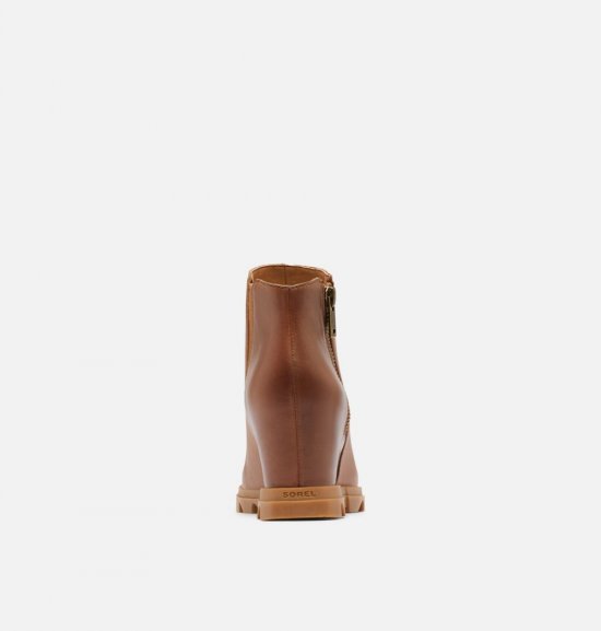 Sorel Women\'s Joan Of Arctic™ Wedge III Zip Bootie - Hazelnut Leather, Gum 2