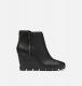 Sorel Women's Joan Uptown™ Zip Bootie - Black, Sea Salt