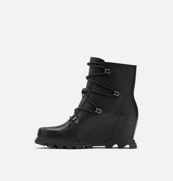 Sorel Women\'s Joan Of Arctic™ Wedge III Lace Bootie - Black, Sea Salt