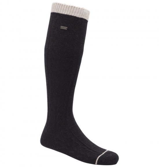 Sorel Women's Novelty Cable Wool Knee-Hi Socks - Black