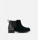 Sorel Youth Emelie™ Chelsea Bootie - Black, Sea Salt