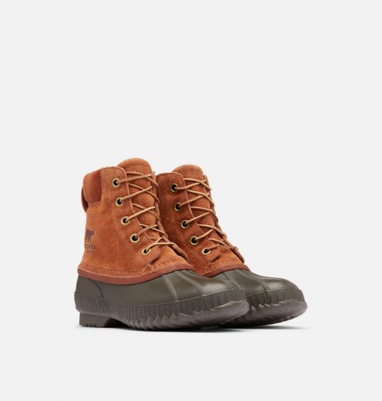 Sorel Mens Cheyanne II Lace Duck Boot - Dark Amber, Cordovan