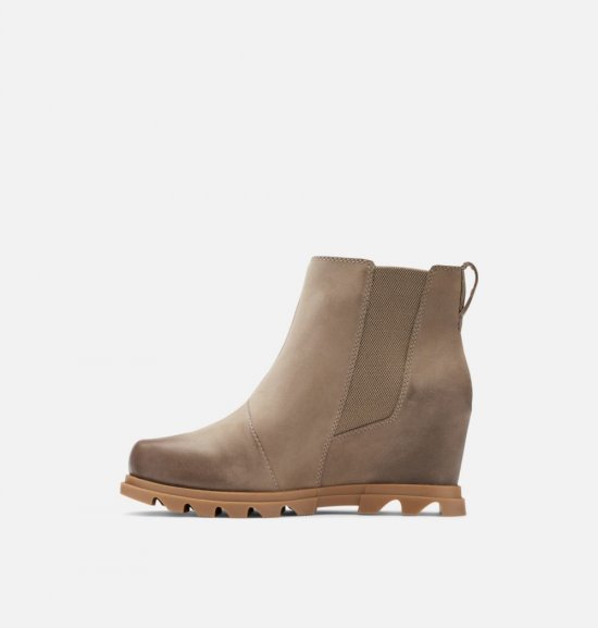 Sorel Women\'s Joan Of Arctic™ Wedge III Chelsea Bootie - Omega Taupe, Wet Sand