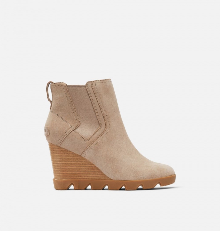 Sorel Women's Joan Uptown™ Chelsea Bootie - Omega Taupe, Gum 2 - Click Image to Close