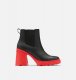 Sorel Women's Brex™ Heel Chelsea Bootie - Black, Cherrybomb