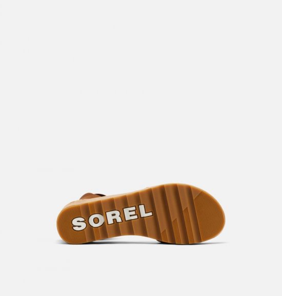 Sorel Women\'s Cameron™ Flatform Ankle Strap Wedge Sandal - Velvet Tan