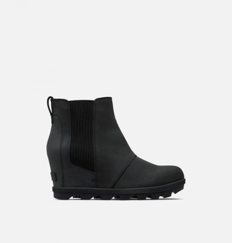 Sorel Women's Joan Of Arctic™ Wedge II Chelsea Bootie  - Black - Click Image to Close