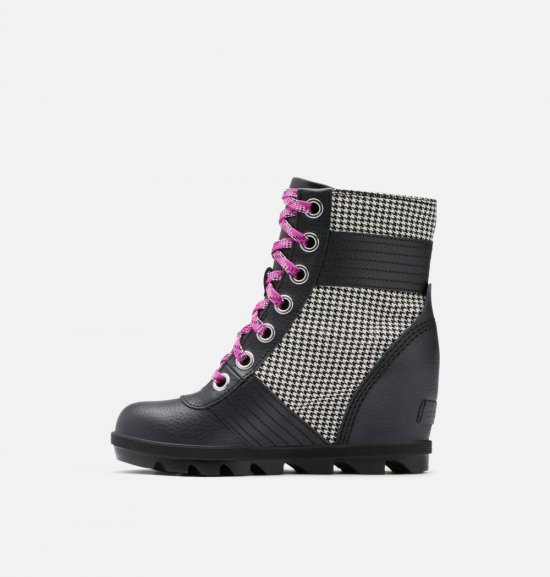 Sorel Youth Lexie™ Wedge Boot - Black, Bright Lavender