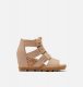 Sorel Womens Joanie™ II Lace Huarache Wedge Sandal - Honest Beige
