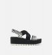 Sorel Women's Cameron™ Flatform Slingback Wedge Sandal - Snake, Black