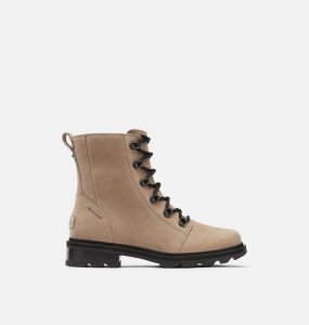 Sorel Women's Lennox™ Lace Boot - Omega Taupe, Black