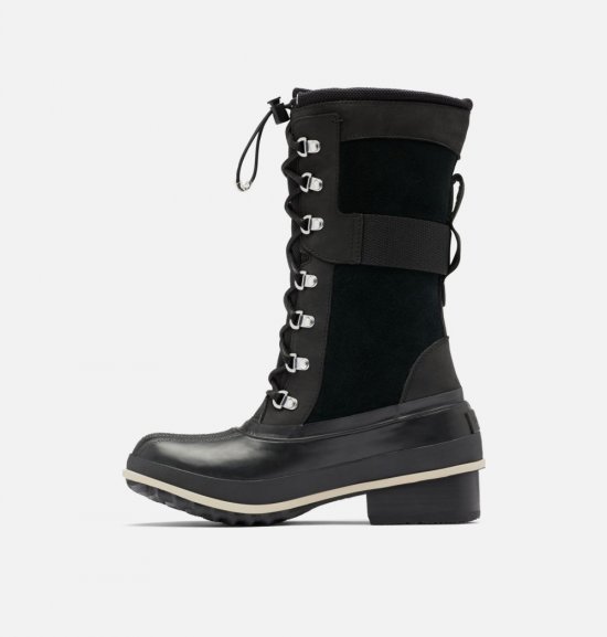 Sorel Women\'s Slimpack™ III Tall Duck Boot - Black, Ancient Fossil
