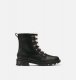 Sorel Women's Lennox™ Lace Cozy Bootie - Black, Nocturnal Red Sorel Women's Lennox™ Lace Cozy Bootie - Black, Nocturnal Red