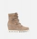 Sorel Women's Joan Of Arctic™ Wedge III Lace Bootie - Omega Taupe, Chalk Sorel Women's Joan Of Arctic™ Wedge III Lace Bootie - Omega Taupe, Chalk
