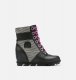 Sorel Youth Lexie™ Wedge Boot - Black, Bright Lavender