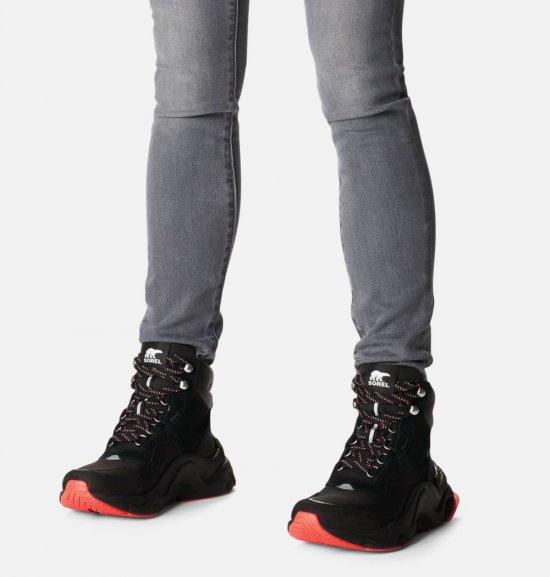 Sorel Women\'s Kinetic™ RNEGD Conquest Boot - Black, Laser Red
