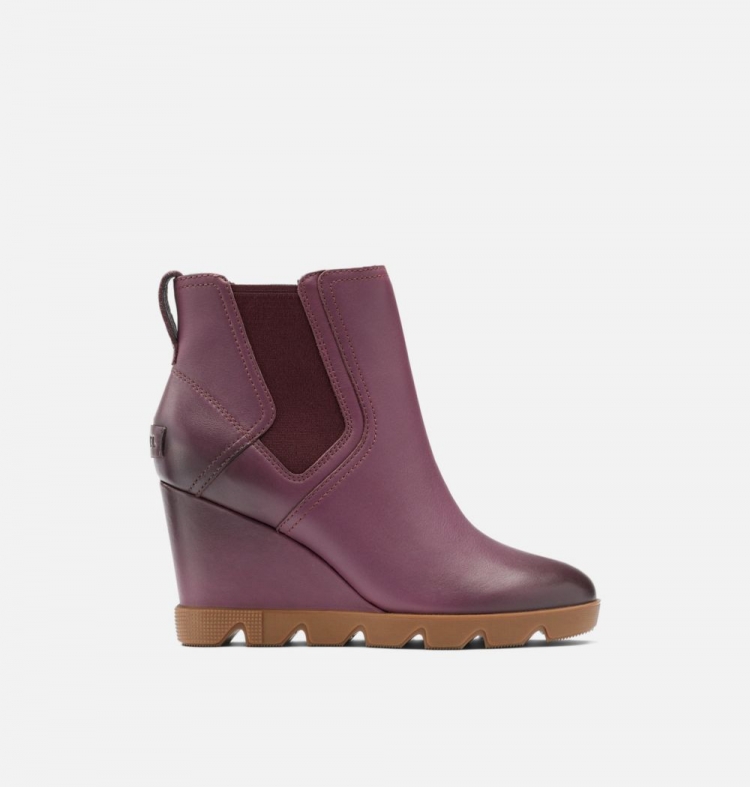 Sorel Women's Joan Uptown™ Chelsea Bootie - Ice Wine, Gum 10 - Click Image to Close