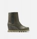 Sorel Women's Joan Of Arctic™ Wedge III Moto Bootie - Dark Moss, Black