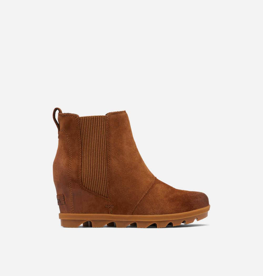 Sorel Women's Joan Of Arctic™ Wedge II Chelsea Bootie  - Velvet Tan, Gum