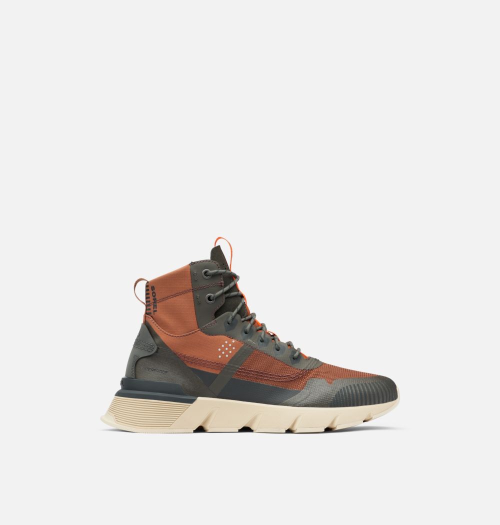 Sorel Men's Kinetic™ Rush Mid Sneaker - Dark Amber, Buffalo