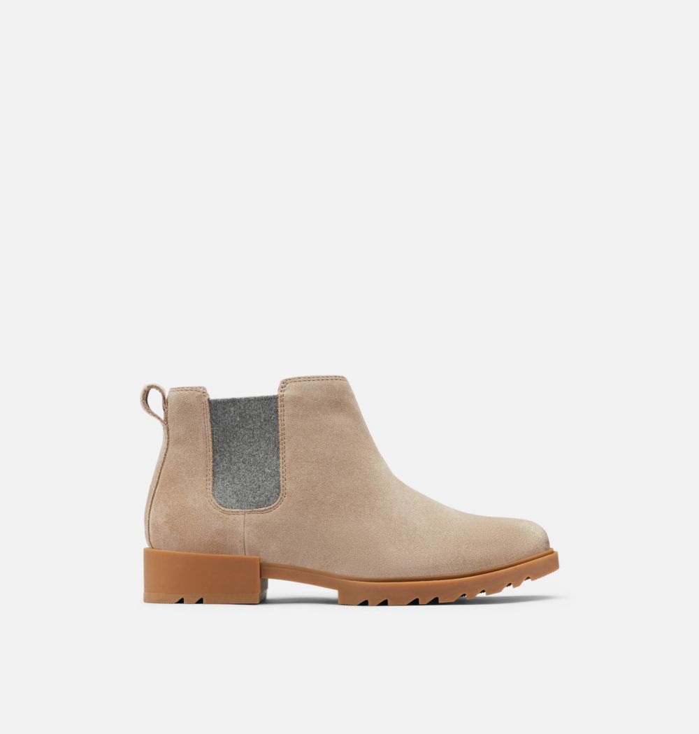 Sorel Women's Emelie™ II Chelsea Bootie - Omega Taupe, Gum 10