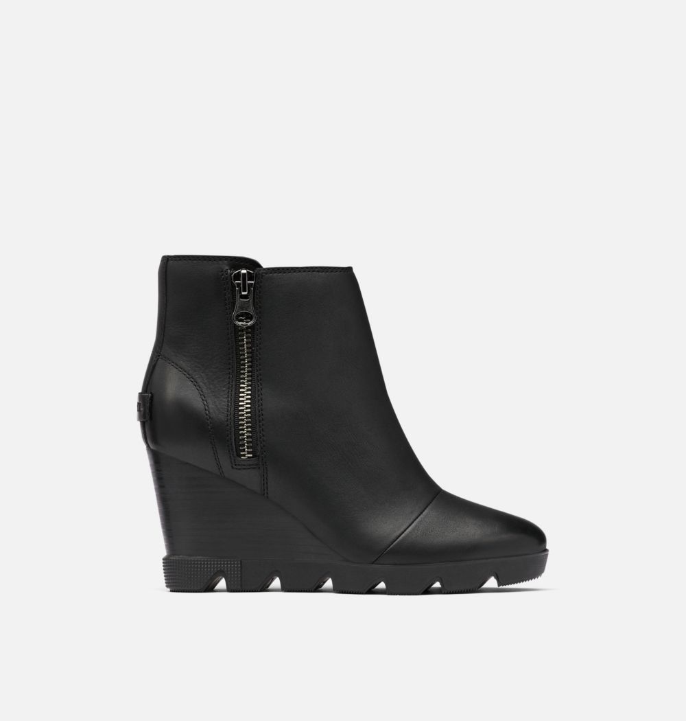 Sorel Women's Joan Uptown™ Zip Bootie - Black, Sea Salt