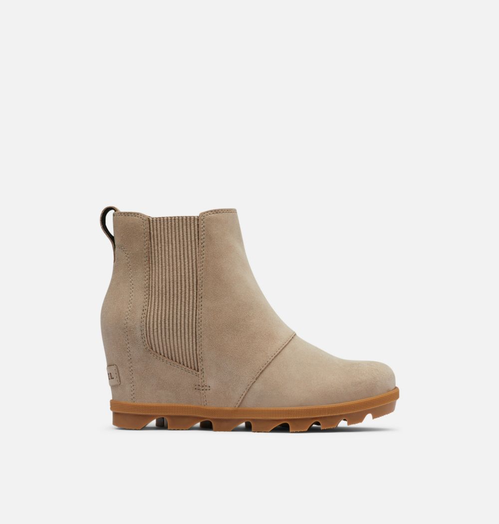 Sorel Women's Joan Of Arctic™ Wedge II Chelsea Bootie  - Omega Taupe, Gum