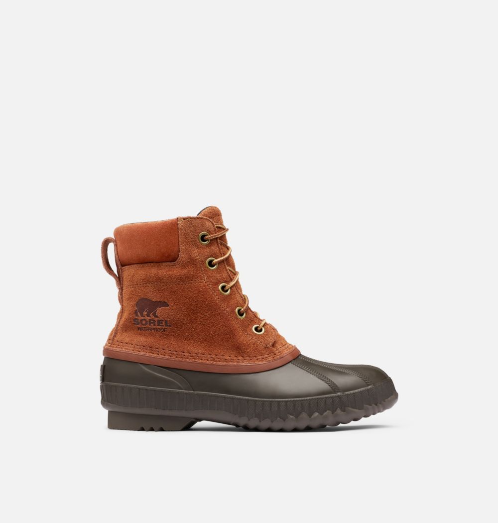 Sorel Mens Cheyanne II Lace Duck Boot - Dark Amber, Cordovan