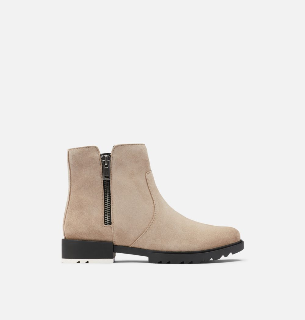 Sorel Women's Emelie™ II Zip Bootie - Omega Taupe, Black