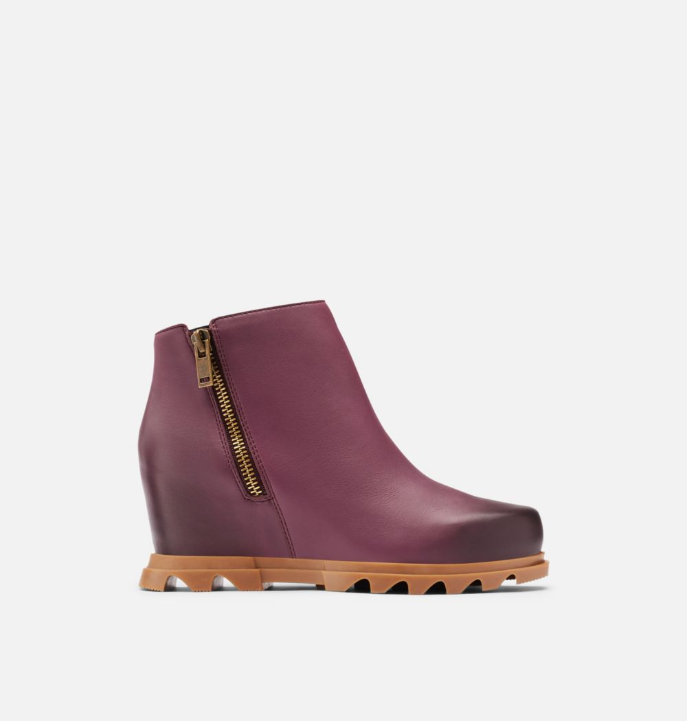 Sorel Women's Joan Of Arctic™ Wedge III Zip Bootie - Ice Wine, Gum 2