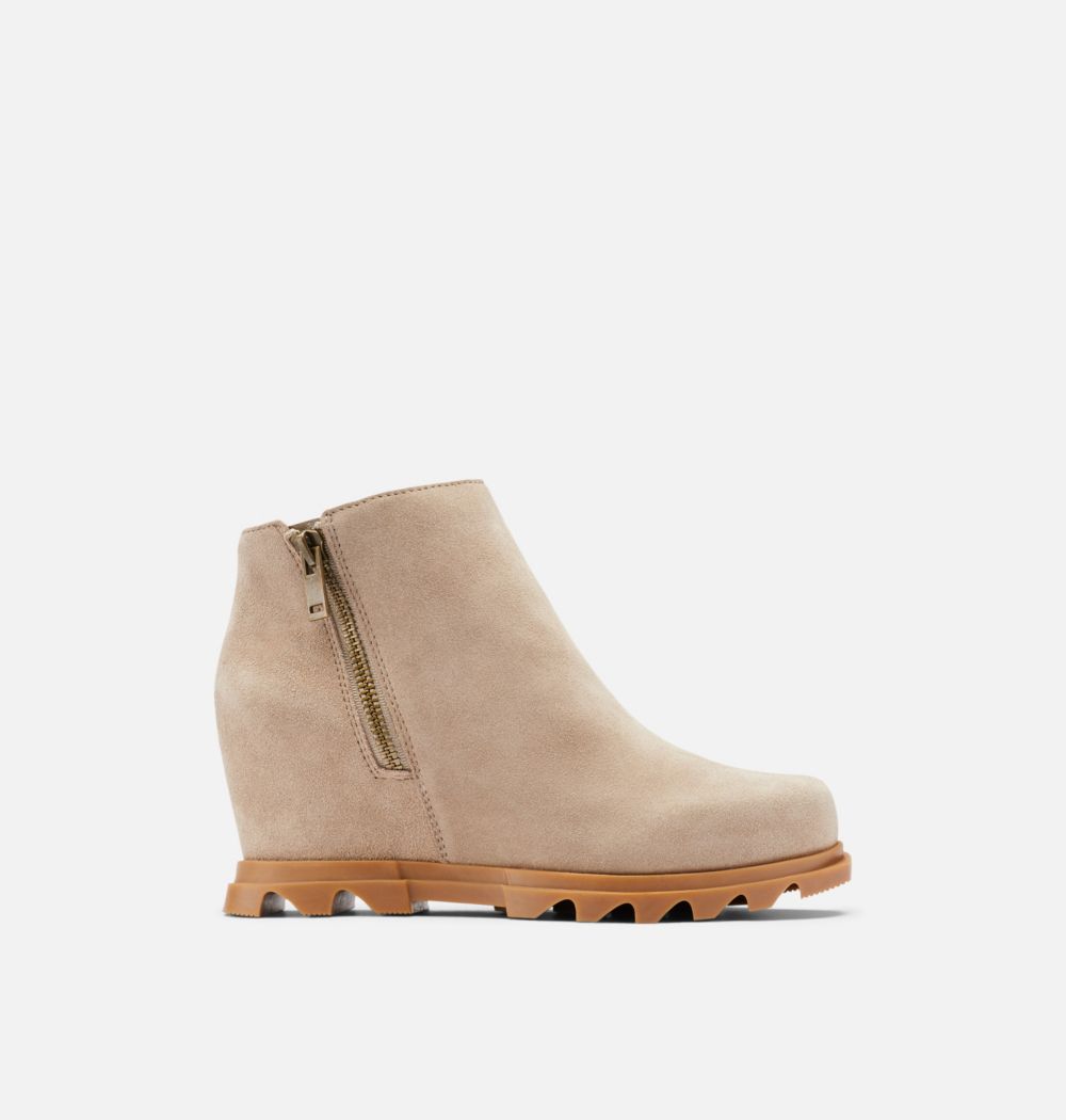 Sorel Women's Joan Of Arctic™ Wedge III Zip Bootie - Omega Taupe, Gum 2