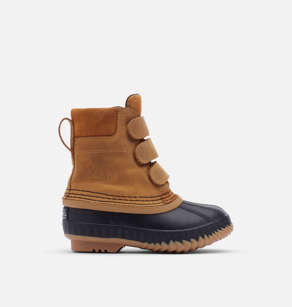 Sorel Children's Cheyanne™ II Strap Duck Boot   - Elk, Black