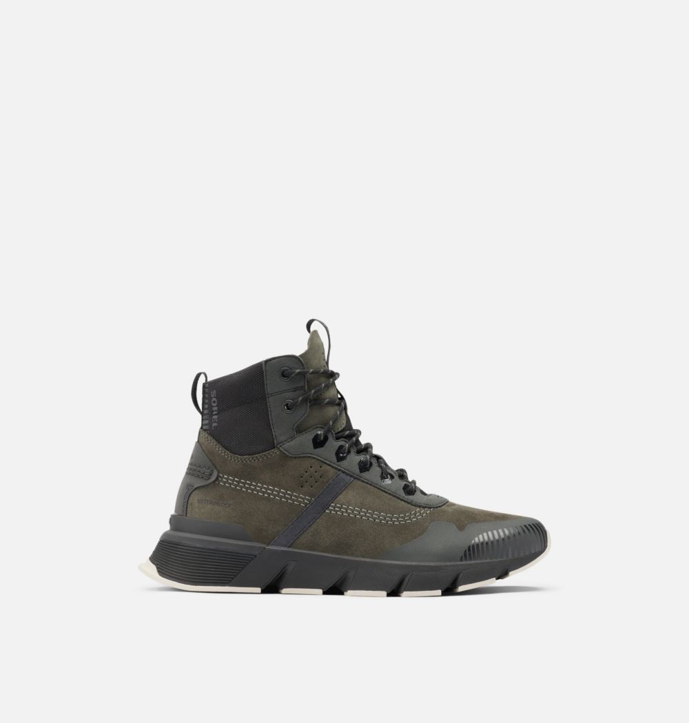 Sorel Men's Kinetic™ Rush Mid Sneaker - Alpine Tundra, Dark Moss