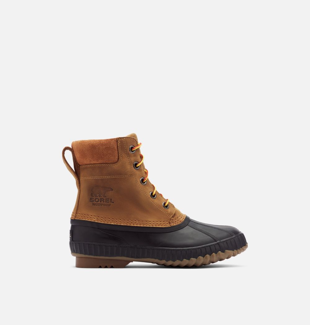 Sorel Mens Cheyanne II Lace Duck Boot - Chipmunk, Black