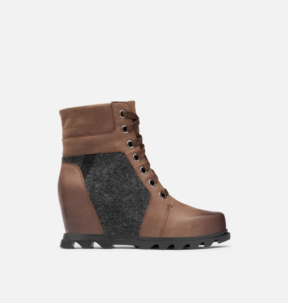 Sorel Women's Joan Of Arctic™ Wedge III Lexie Bootie - Tobacco, Black