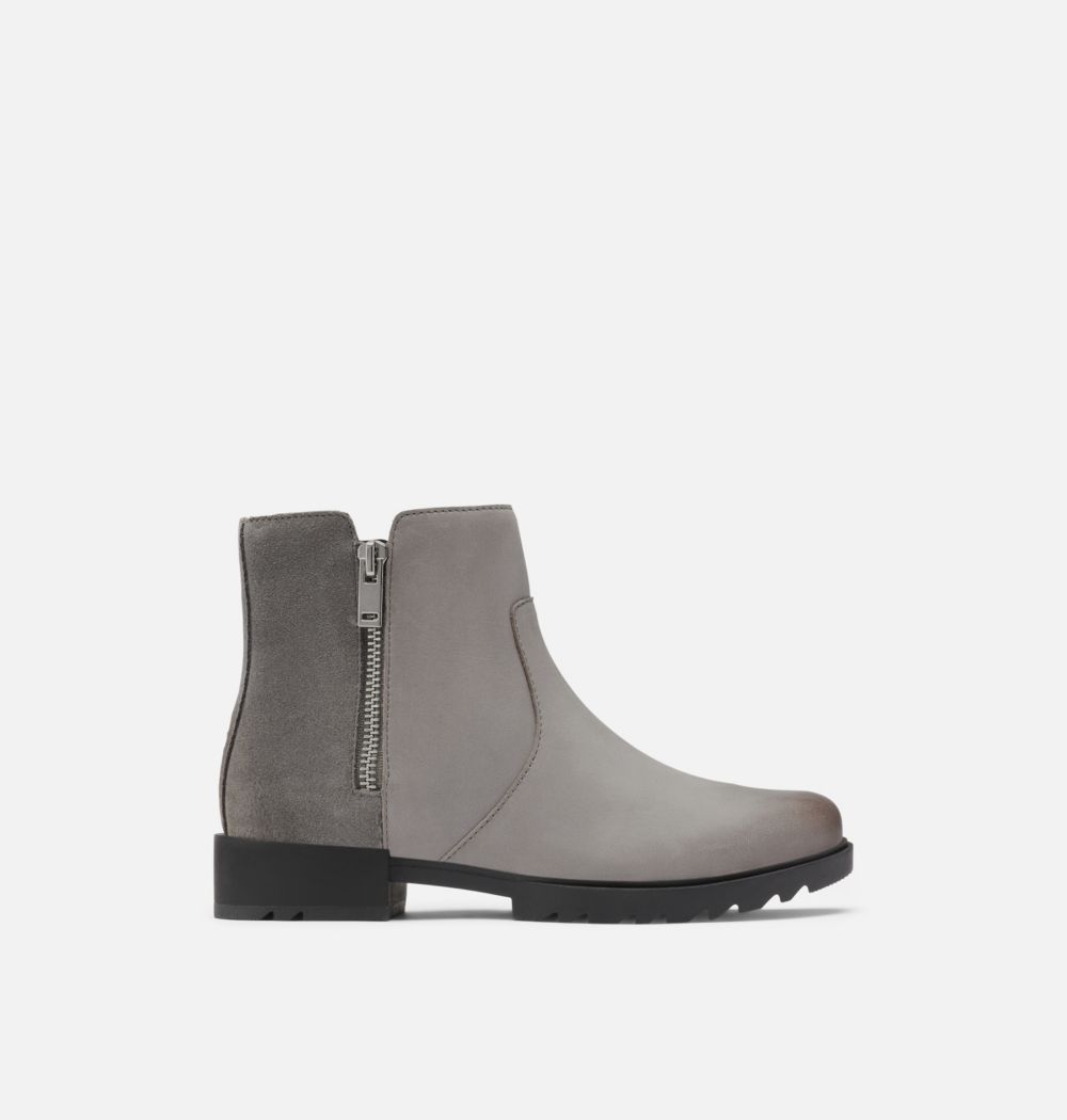 Sorel Women's Emelie™ II Zip Bootie - Quarry, Black